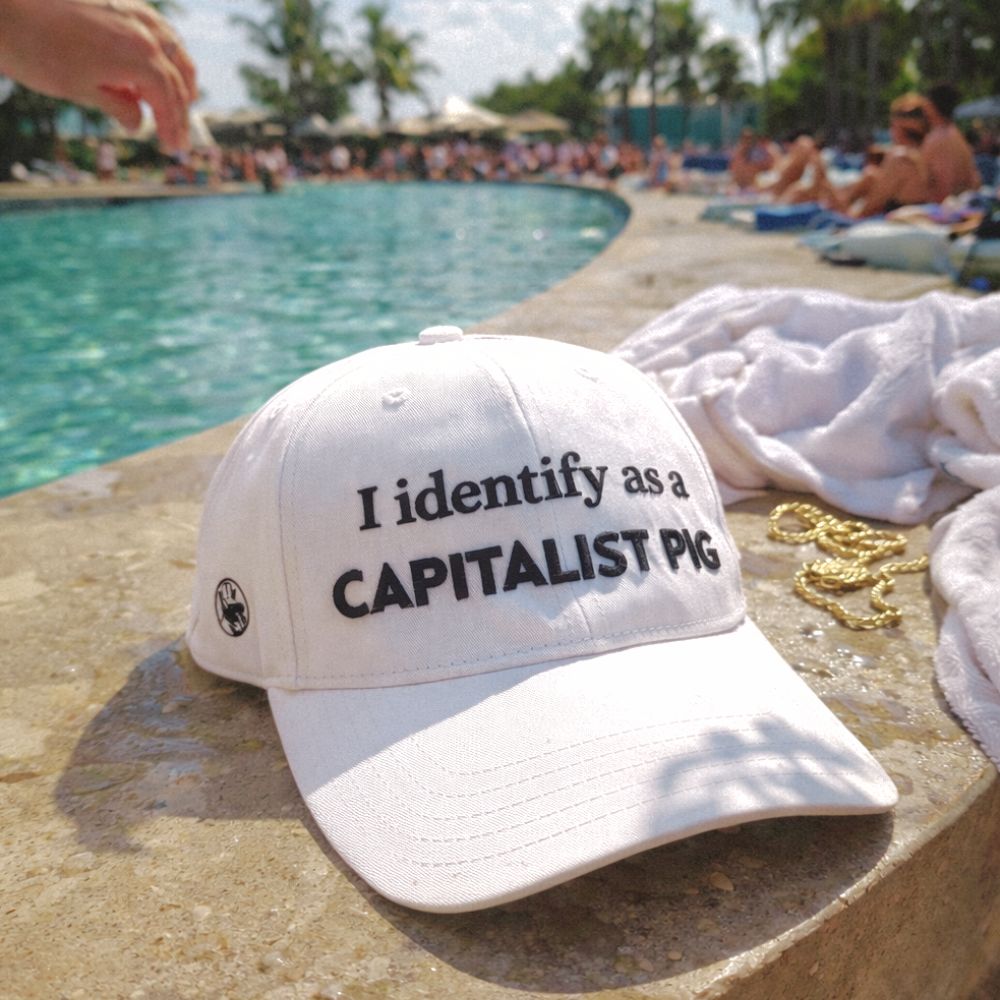 "I identify as a CAPITALIST PIG" Superior 5-Panel Mid-Profile Hat