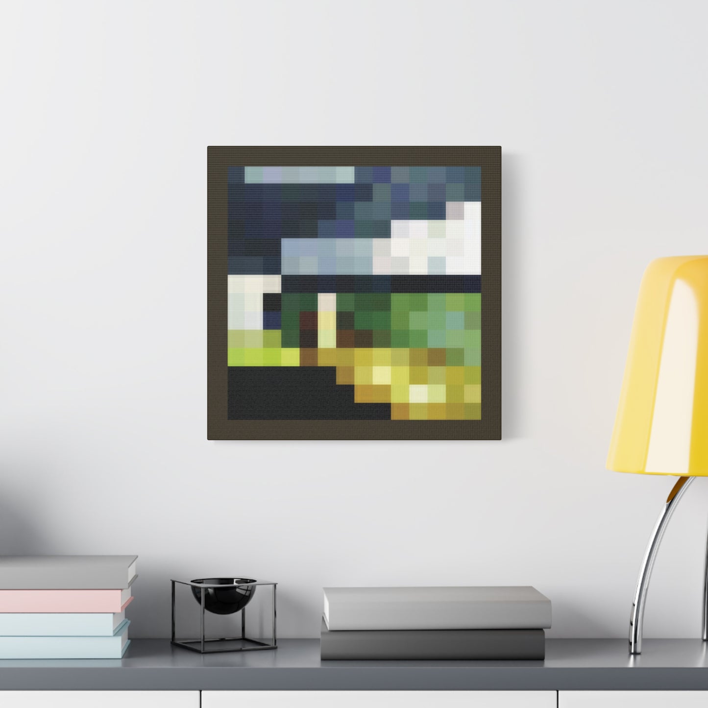 Pixel Aztec 1:1 Minecraft-Based Painting