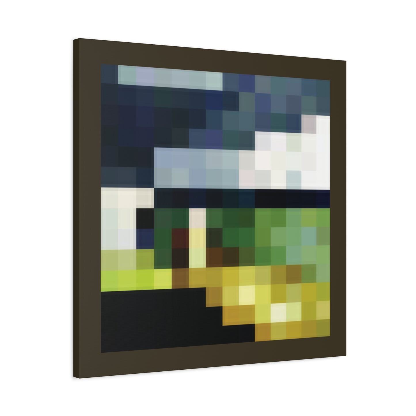 Pixel Aztec 1:1 Minecraft-Based Painting