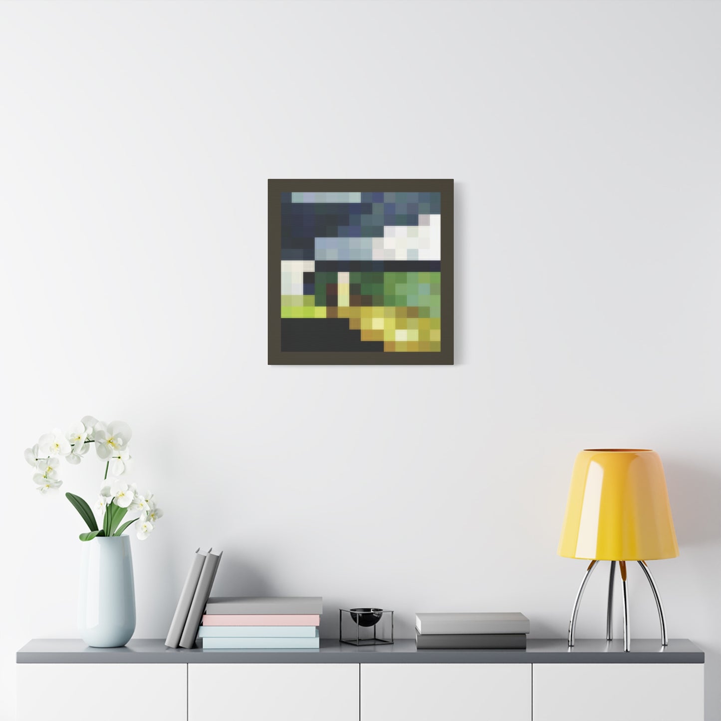 Pixel Aztec 1:1 Minecraft-Based Painting