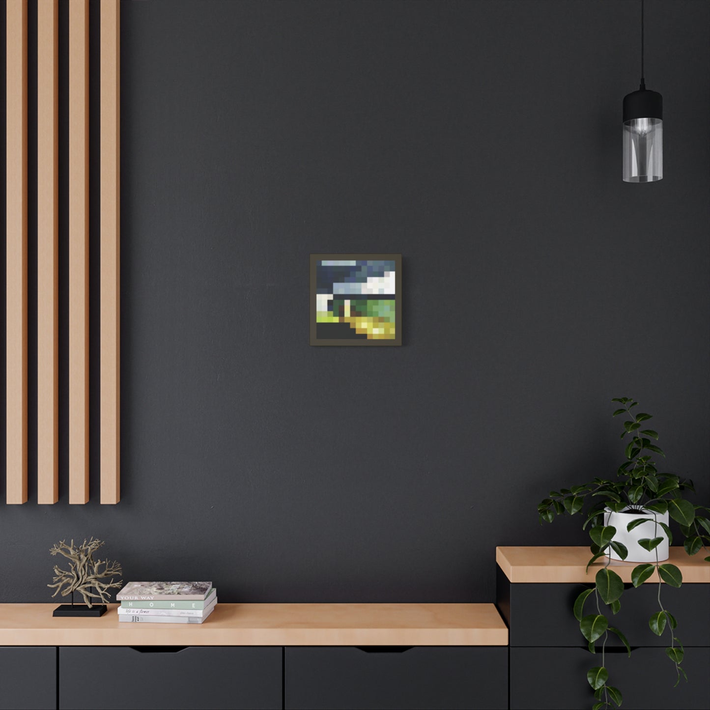 Pixel Aztec 1:1 Minecraft-Based Painting