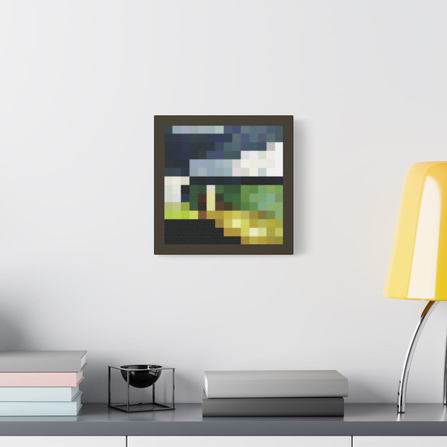 Pixel Aztec 1:1 Minecraft-Based Painting