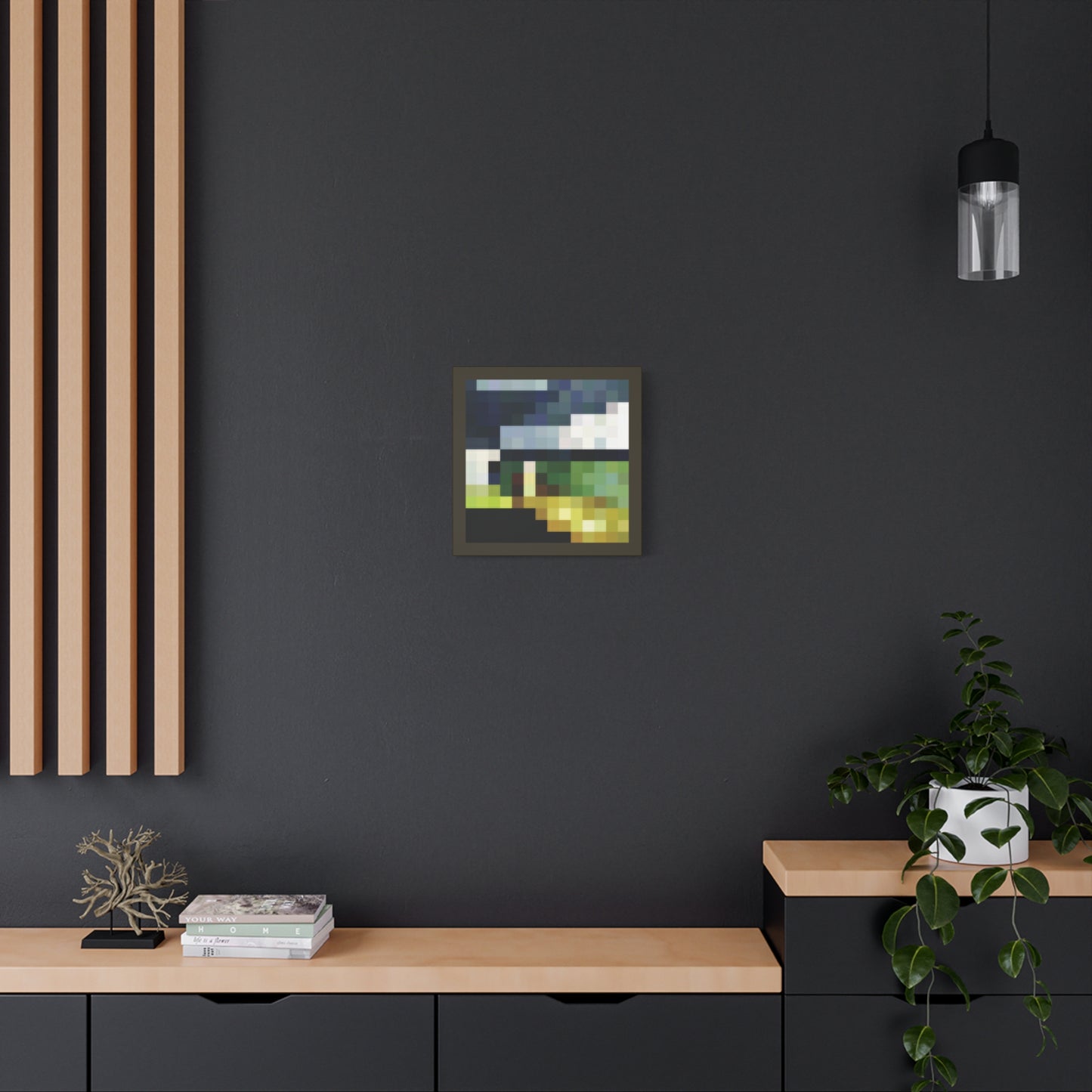 Pixel Aztec 1:1 Minecraft-Based Painting