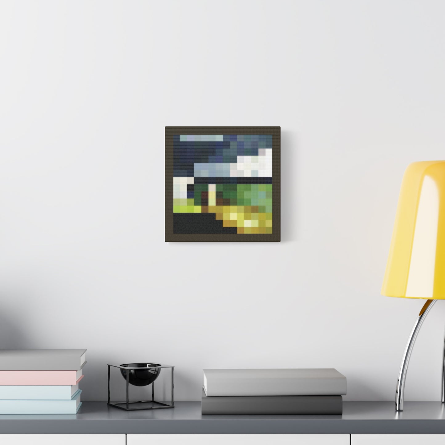 Pixel Aztec 1:1 Minecraft-Based Painting