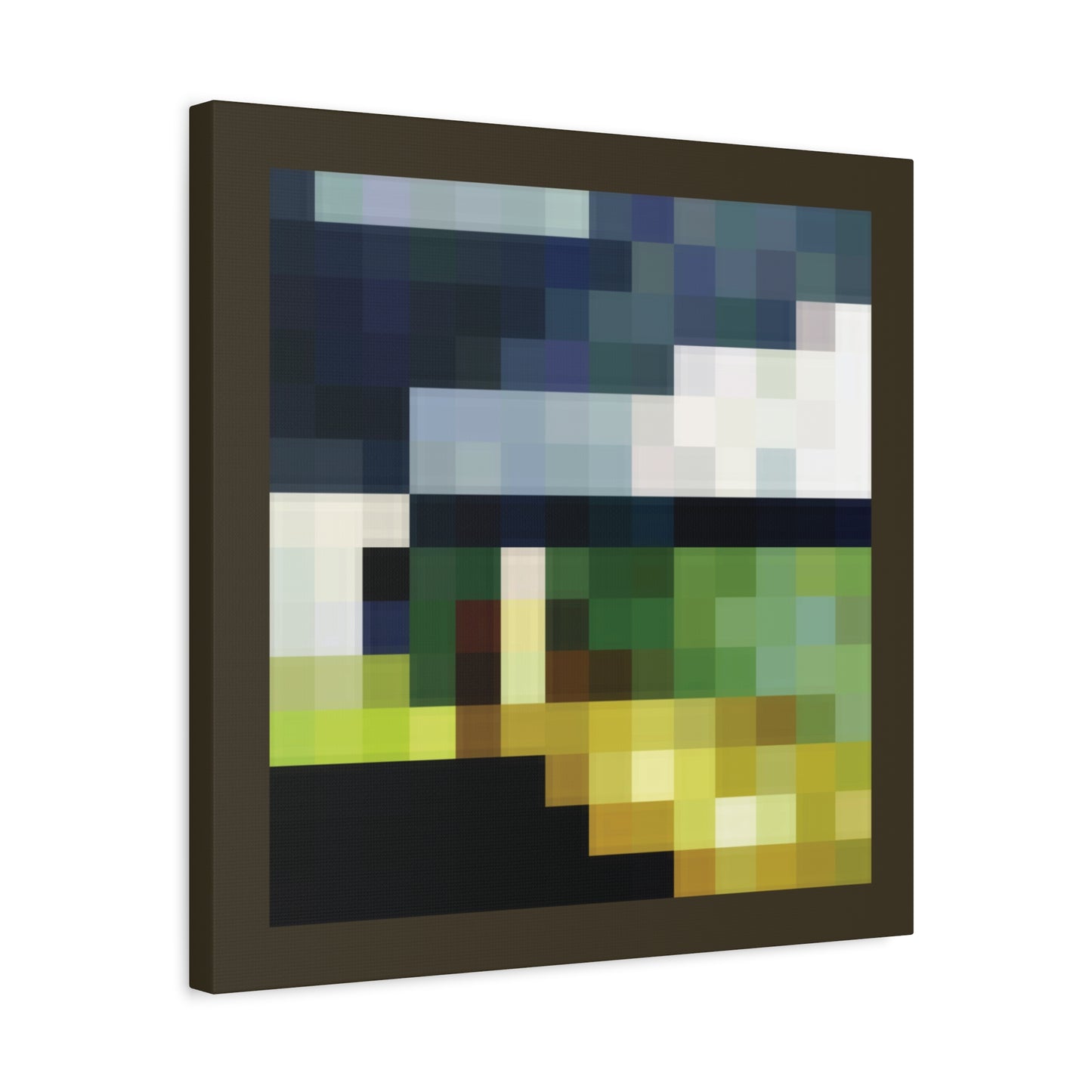 Pixel Aztec 1:1 Minecraft-Based Painting