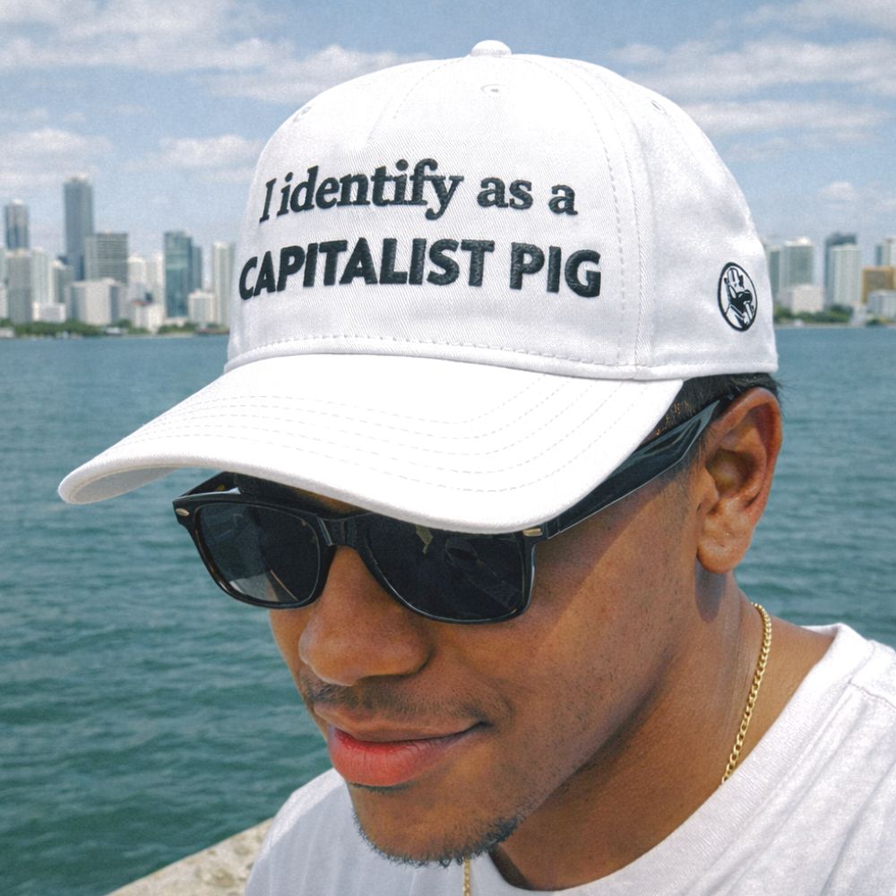 "I identify as a CAPITALIST PIG" Superior 5-Panel Mid-Profile Hat