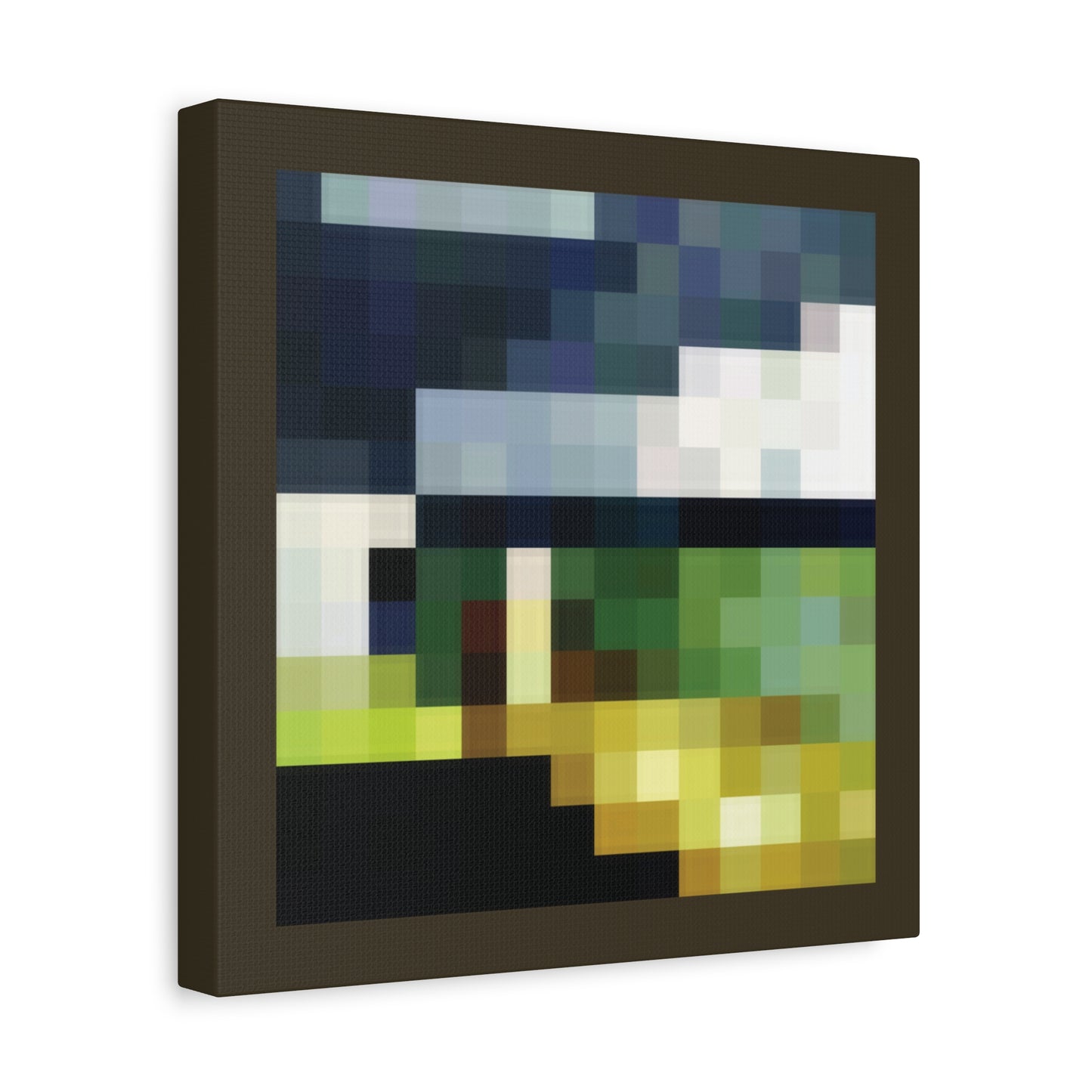 Pixel Aztec 1:1 Minecraft-Based Painting