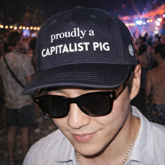 "Proudly a CAPITALIST PIG" Superior 5-Panel Mid-Profile Hat