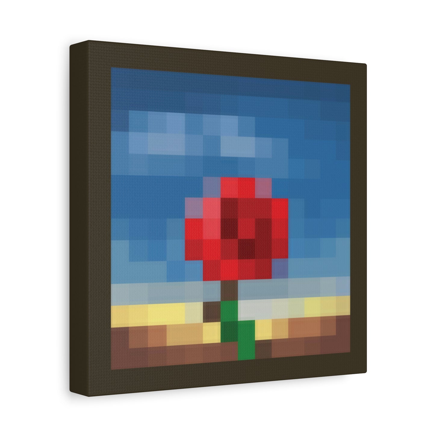 Meditative Rose 1:1 Minecraft-Based Painting